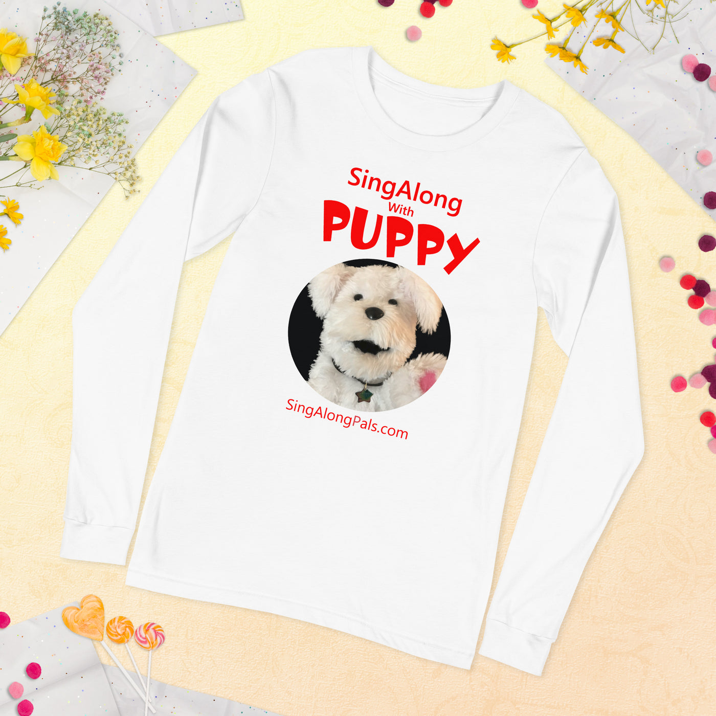 SINGALONG WITH PUPPY Unisex Long Sleeve Tee - SingAlong Pals