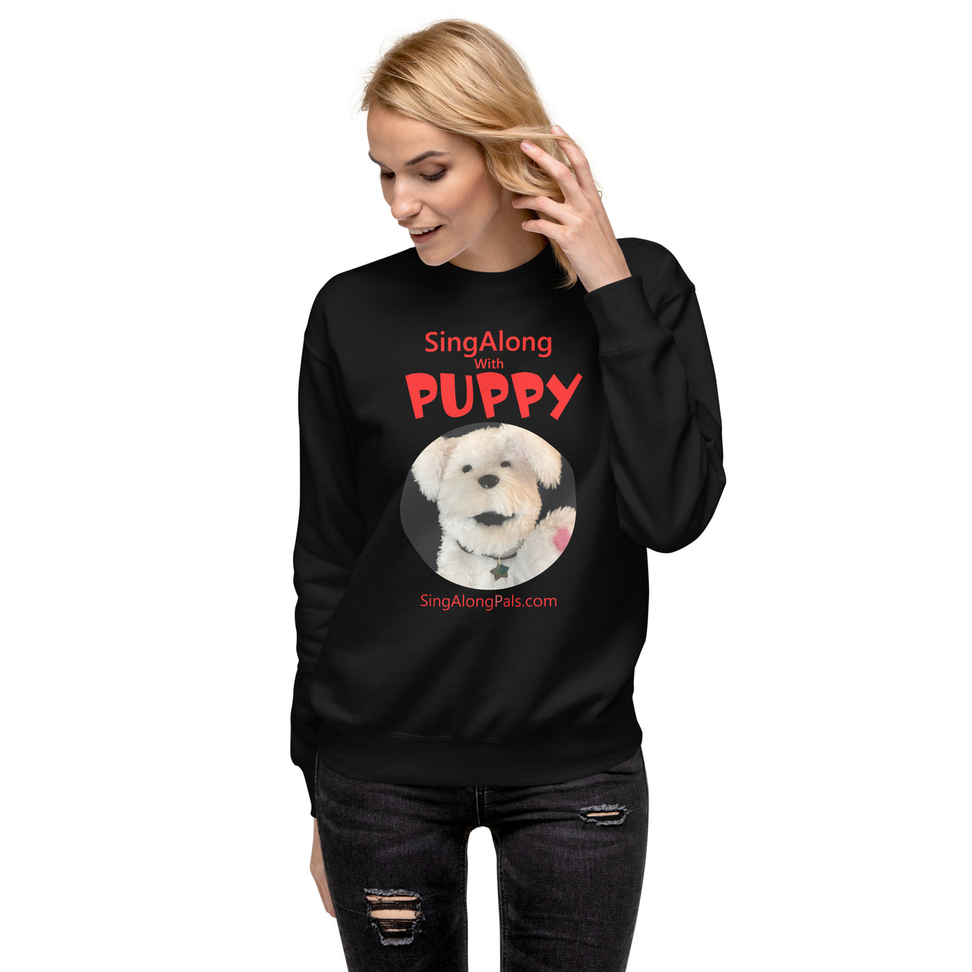 SINGALONG WITH PUPPY Unisex Premium Sweatshirt - SingAlong Pals