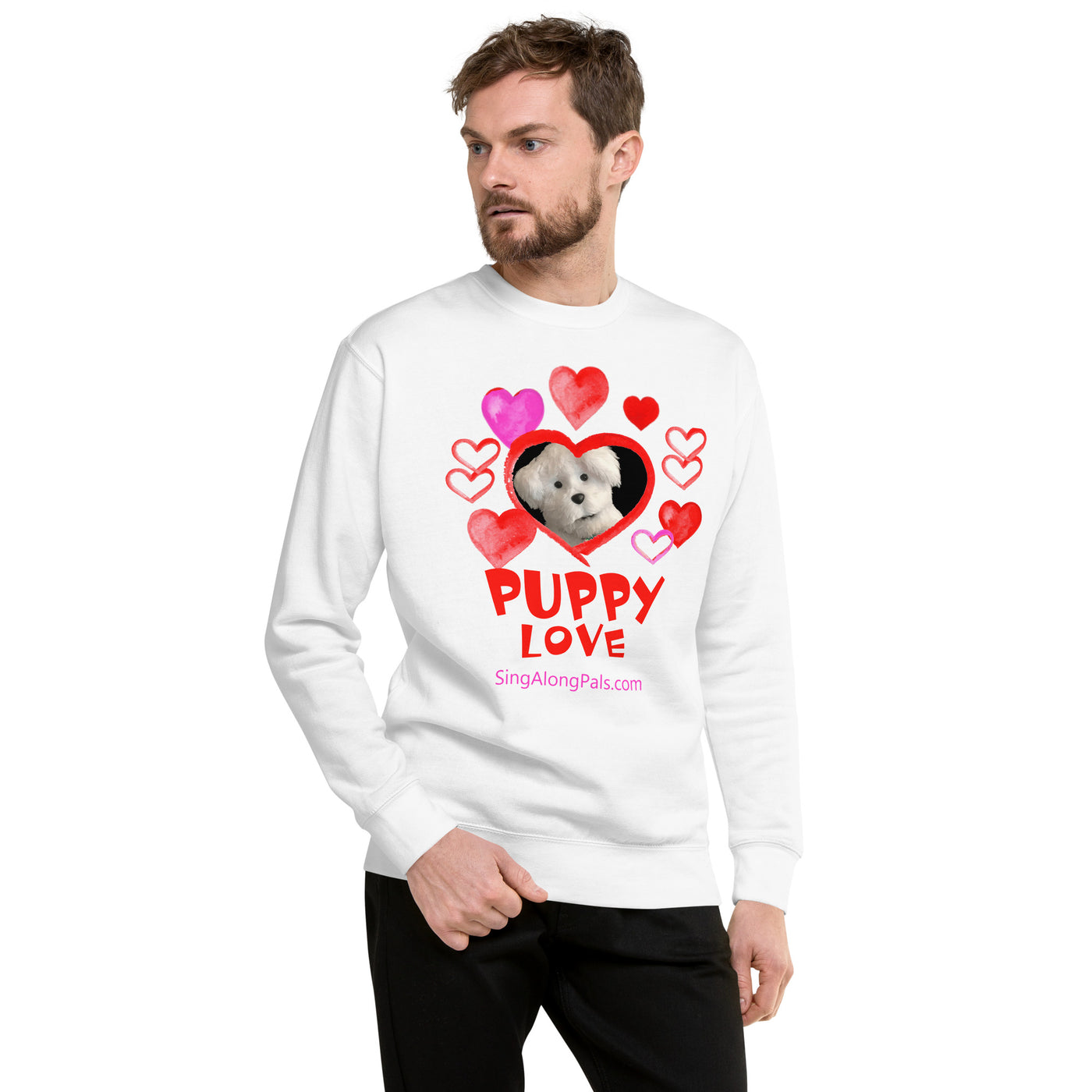 PUPPY LOVE Unisex Premium Sweatshirt - SingAlong Pals