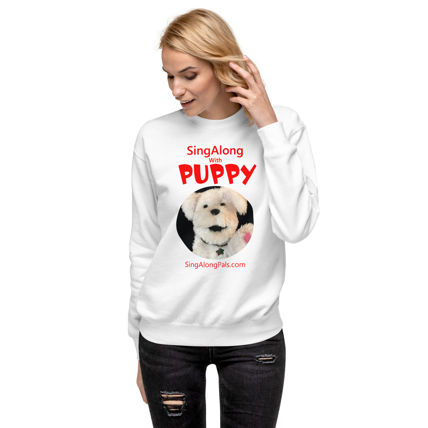 SINGALONG WITH PUPPY Unisex Premium Sweatshirt - SingAlong Pals