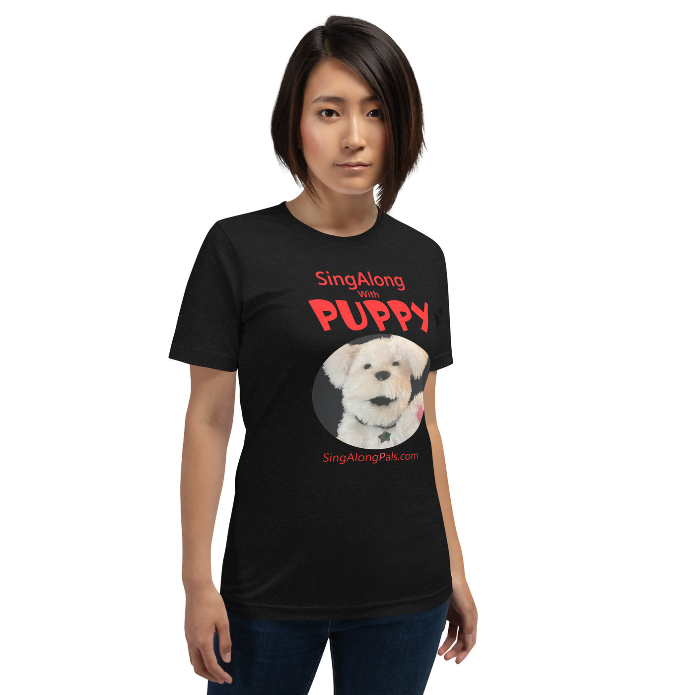 SingAlong with Puppy - Unisex Staple Tee - Adults, SingAlong with Puppy - SingAlong Pals