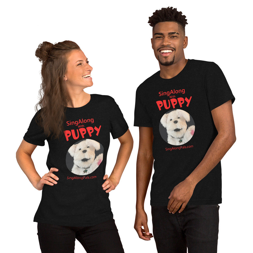 SingAlong with Puppy - Unisex Staple Tee - Adults, SingAlong with Puppy - SingAlong Pals