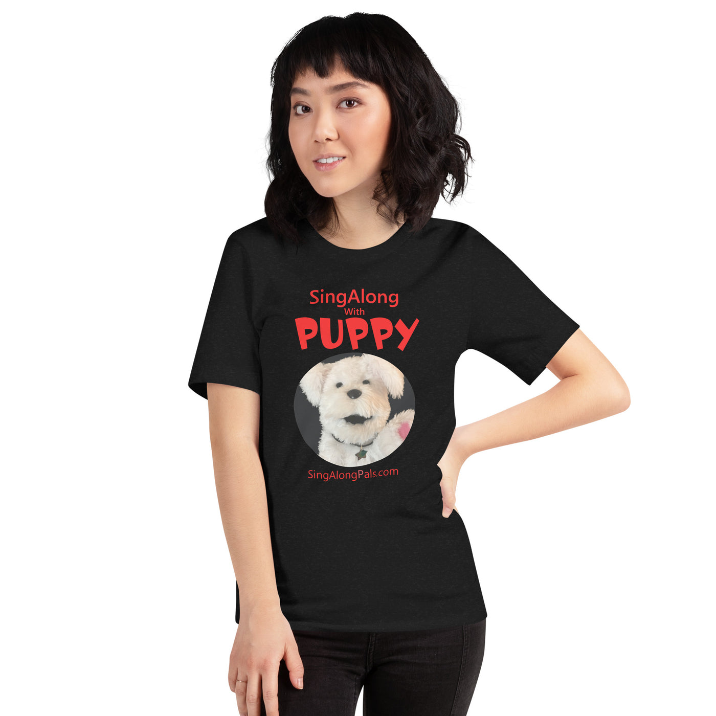 SingAlong with Puppy - Unisex Staple Tee - Adults, SingAlong with Puppy - SingAlong Pals