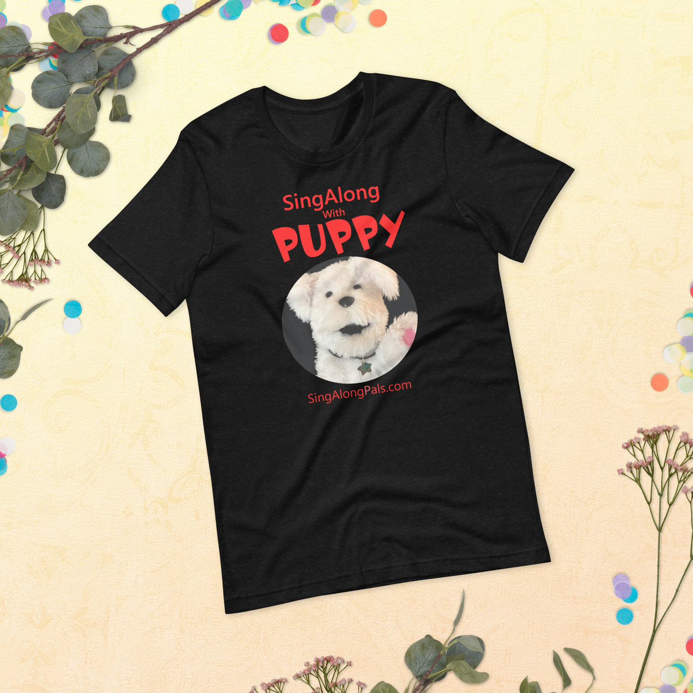 SingAlong with Puppy - Unisex Staple Tee - Adults, SingAlong with Puppy - SingAlong Pals