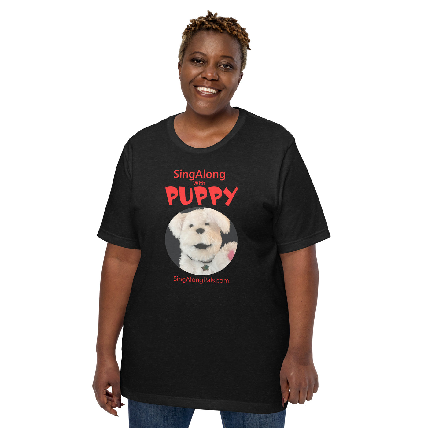 SingAlong with Puppy - Unisex Staple Tee - Adults, SingAlong with Puppy - SingAlong Pals