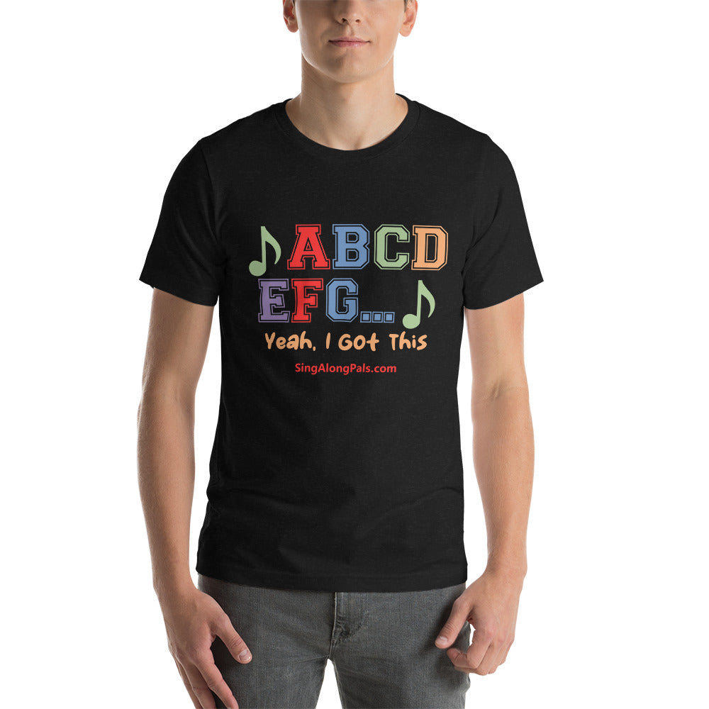 A B C D.. Unisex Staple Tee - A B C D.., Adults - SingAlong Pals