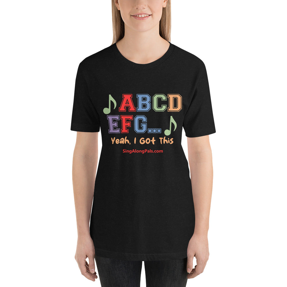 A B C D.. Unisex Staple Tee - A B C D.., Adults - SingAlong Pals