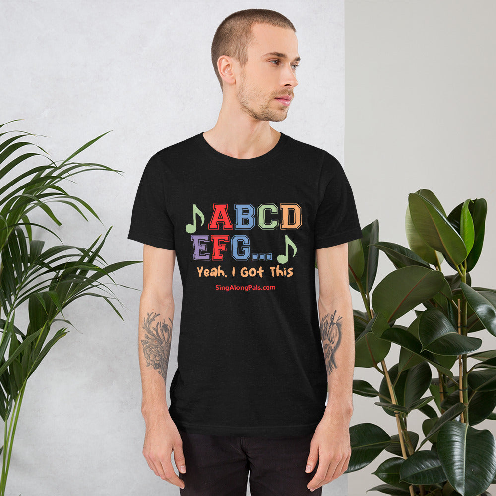 A B C D.. Unisex Staple Tee - A B C D.., Adults - SingAlong Pals