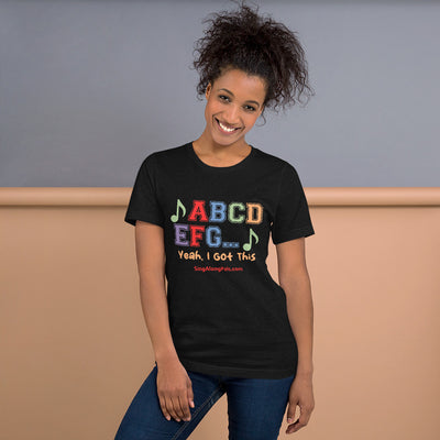 A B C D.. Unisex Staple Tee - A B C D.., Adults - SingAlong Pals