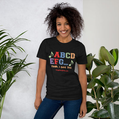 A B C D.. Unisex Staple Tee - A B C D.., Adults - SingAlong Pals