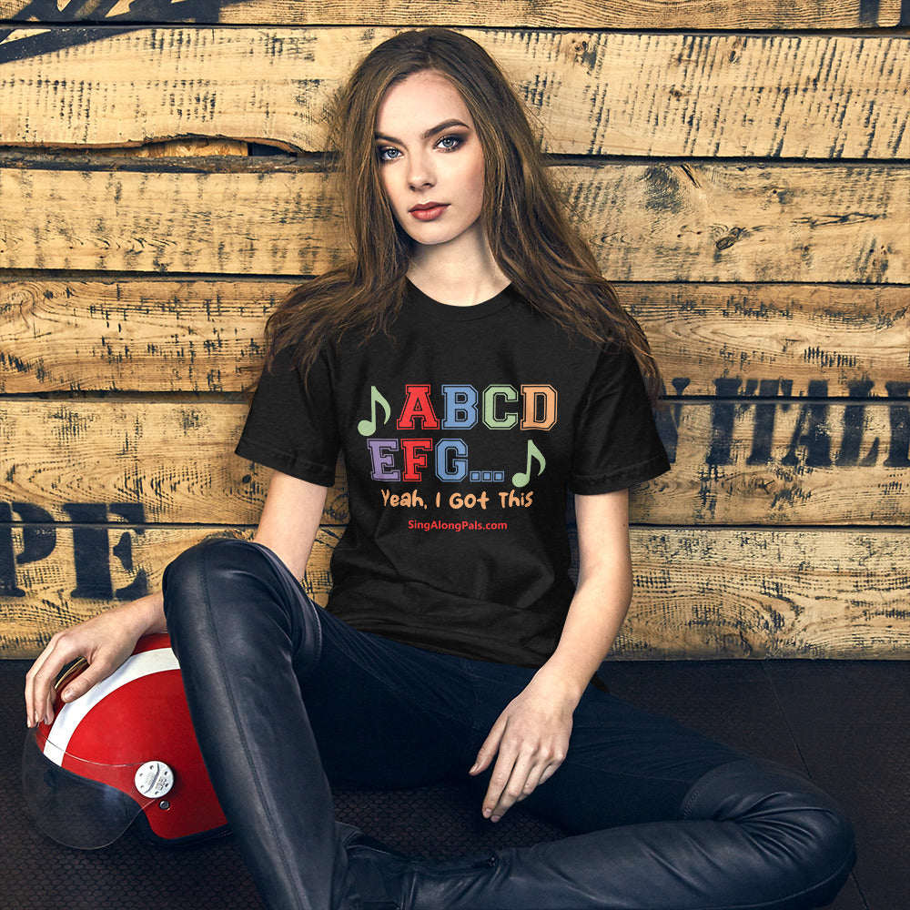 A B C D.. Unisex Staple Tee - A B C D.., Adults - SingAlong Pals