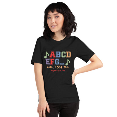 A B C D.. Unisex Staple Tee - A B C D.., Adults - SingAlong Pals