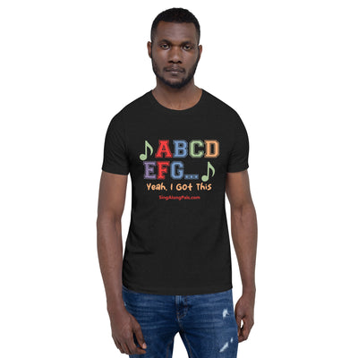 A B C D.. Unisex Staple Tee - A B C D.., Adults - SingAlong Pals