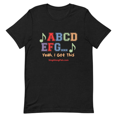 A B C D.. Unisex Staple Tee - A B C D.., Adults - SingAlong Pals