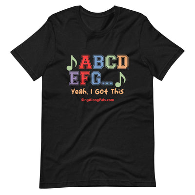 A B C D.. Unisex Staple Tee - A B C D.., Adults - SingAlong Pals