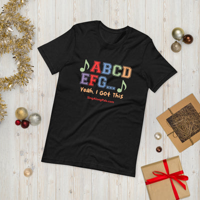 A B C D.. Unisex Staple Tee - A B C D.., Adults - SingAlong Pals