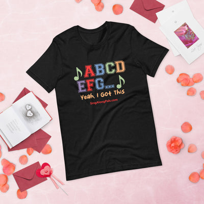 A B C D.. Unisex Staple Tee - A B C D.., Adults - SingAlong Pals