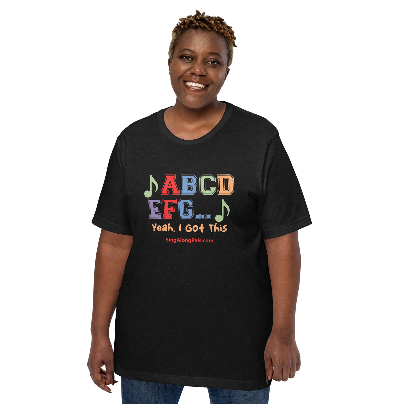 A B C D.. Unisex Staple Tee - A B C D.., Adults - SingAlong Pals