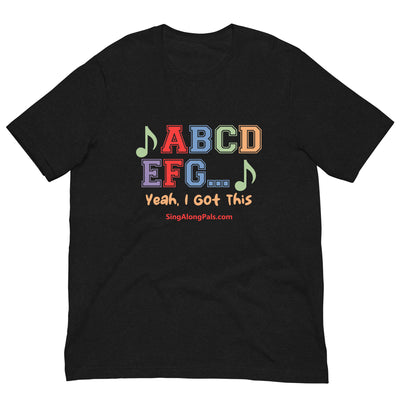 A B C D.. Unisex Staple Tee - A B C D.., Adults - SingAlong Pals