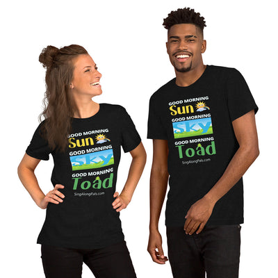 Sun - Sky - Toad.. Unisex Staple Tee - Adults, Sun - sky - toad - SingAlong Pals