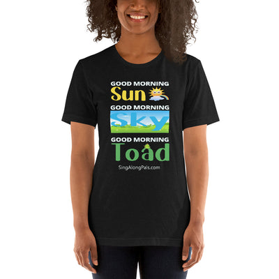 Sun - Sky - Toad.. Unisex Staple Tee - Adults, Sun - sky - toad - SingAlong Pals