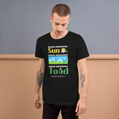 Sun - Sky - Toad.. Unisex Staple Tee - Adults, Sun - sky - toad - SingAlong Pals