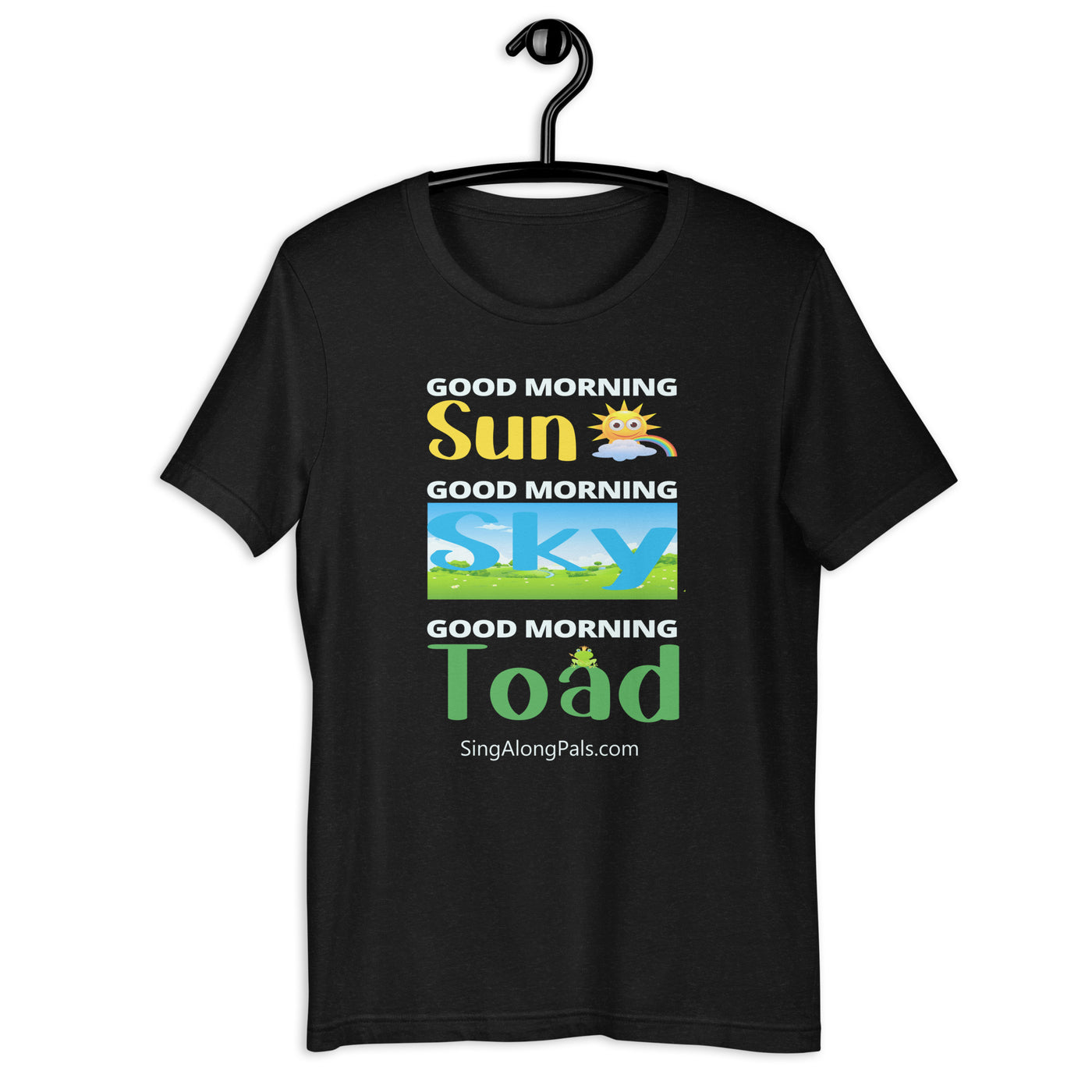 Sun - Sky - Toad.. Unisex Staple Tee - Adults, Sun - sky - toad - SingAlong Pals