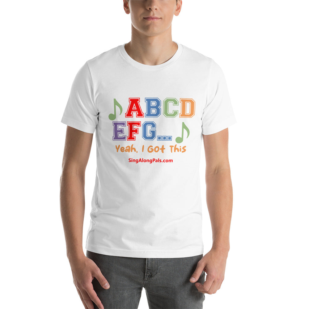 A B C D.. Unisex Staple Tee - A B C D.., Adults - SingAlong Pals