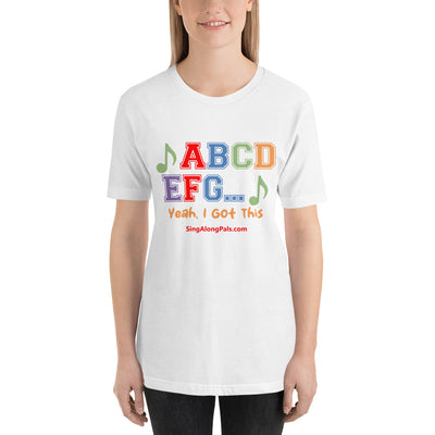 A B C D.. Unisex Staple Tee - A B C D.., Adults - SingAlong Pals