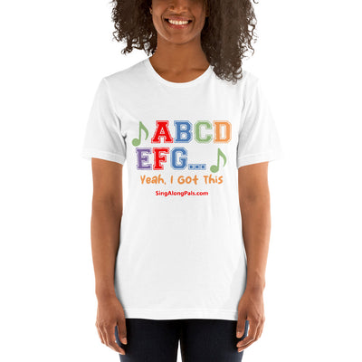 A B C D.. Unisex Staple Tee - A B C D.., Adults - SingAlong Pals