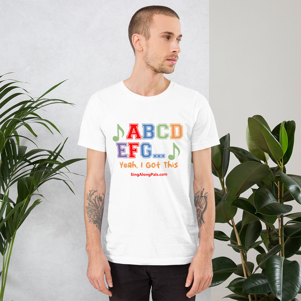 A B C D.. Unisex Staple Tee - A B C D.., Adults - SingAlong Pals