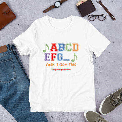 A B C D.. Unisex Staple Tee - A B C D.., Adults - SingAlong Pals