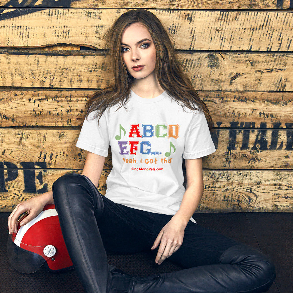 A B C D.. Unisex Staple Tee - A B C D.., Adults - SingAlong Pals