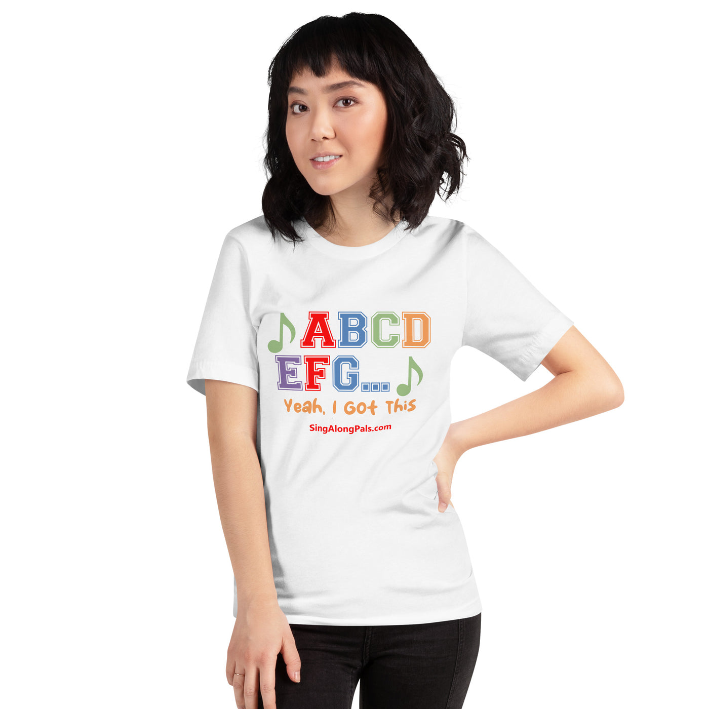 A B C D.. Unisex Staple Tee - A B C D.., Adults - SingAlong Pals