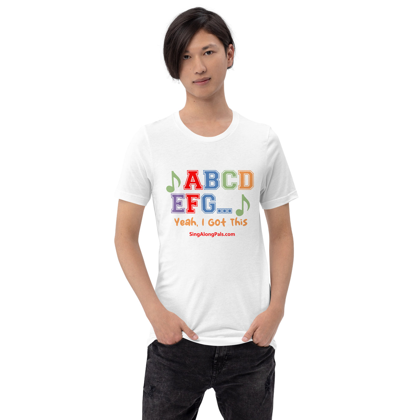 A B C D.. Unisex Staple Tee - A B C D.., Adults - SingAlong Pals