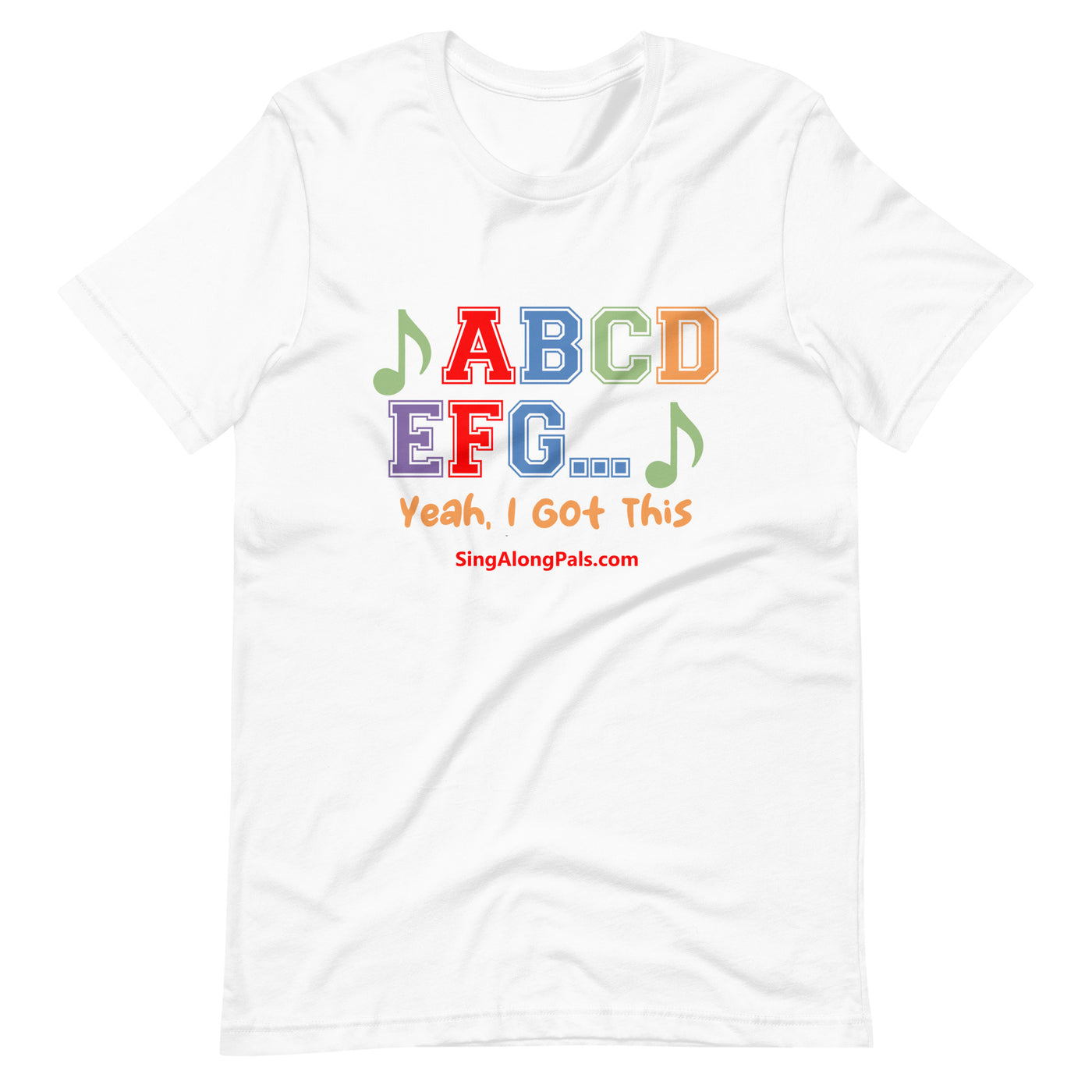 A B C D.. Unisex Staple Tee - A B C D.., Adults - SingAlong Pals