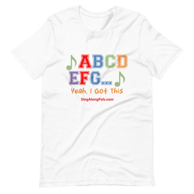 A B C D.. Unisex Staple Tee - A B C D.., Adults - SingAlong Pals