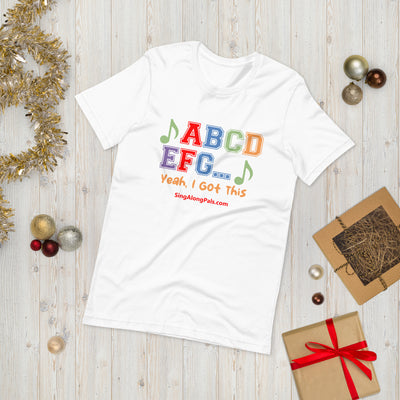 A B C D.. Unisex Staple Tee - A B C D.., Adults - SingAlong Pals