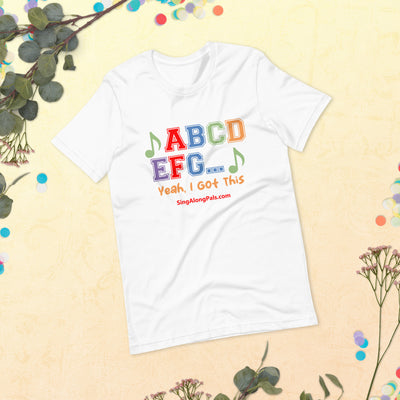 A B C D.. Unisex Staple Tee - A B C D.., Adults - SingAlong Pals