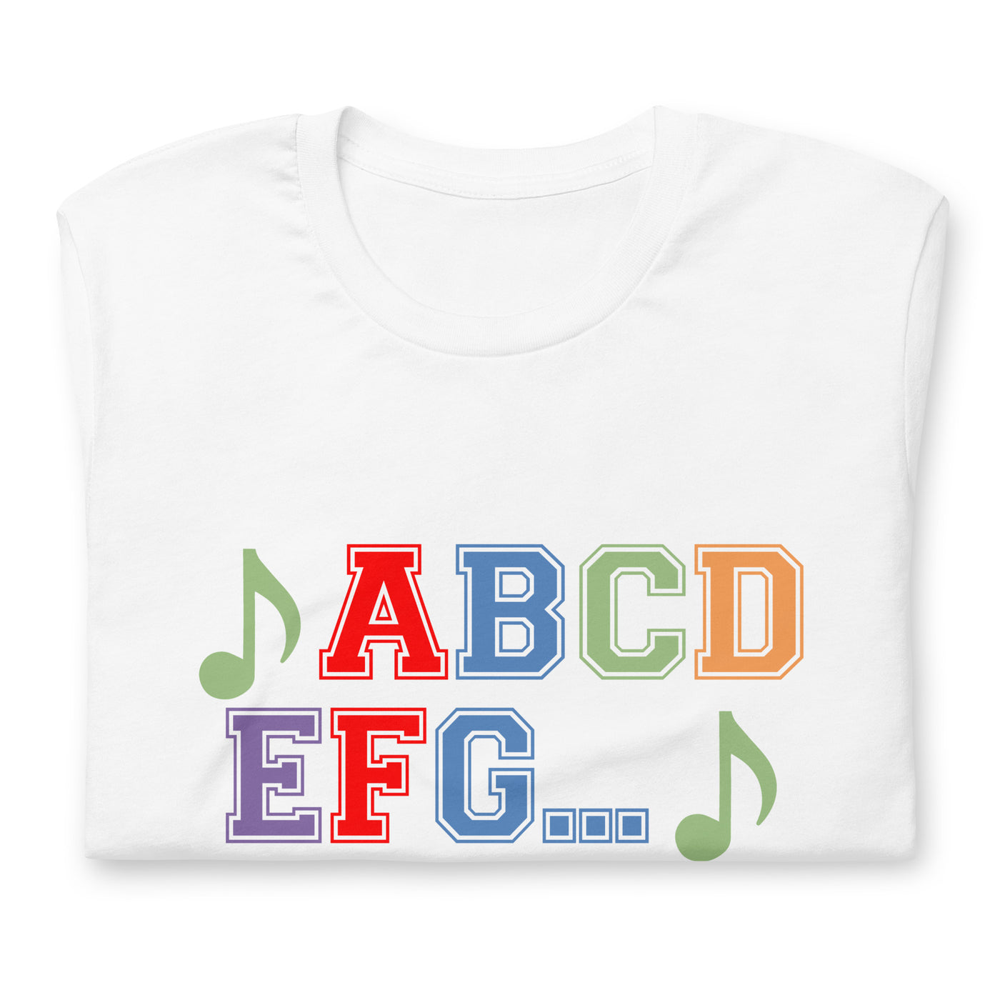 A B C D.. Unisex Staple Tee - A B C D.., Adults - SingAlong Pals