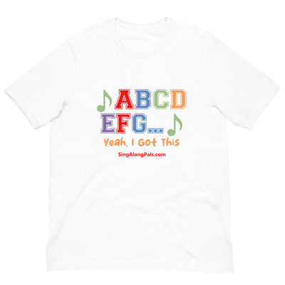 A B C D.. Unisex Staple Tee - A B C D.., Adults - SingAlong Pals