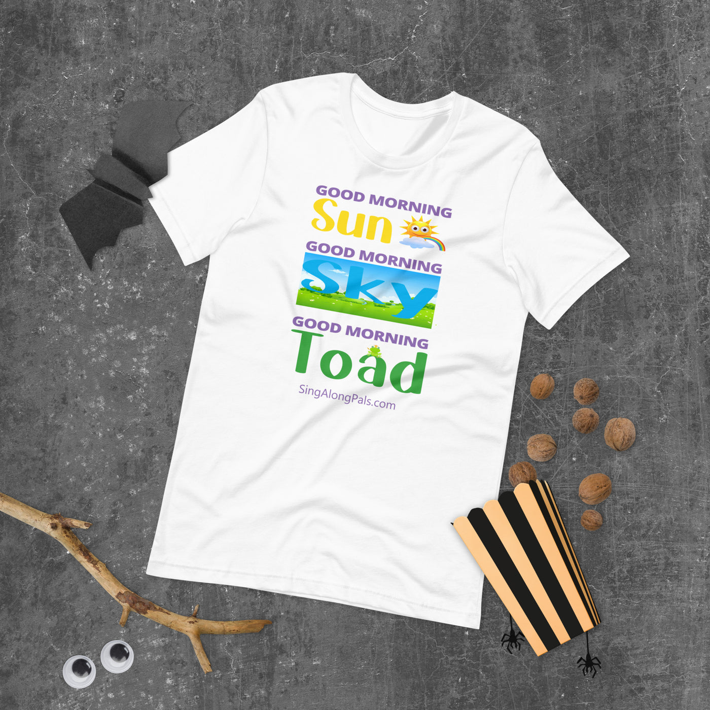 Sun - Sky - Toad.. Unisex Staple Tee - Adults, Sun - sky - toad - SingAlong Pals