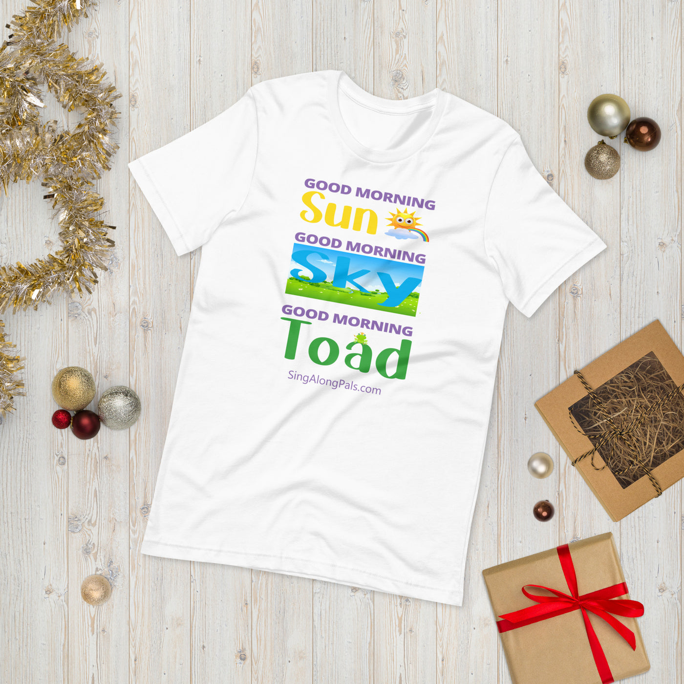 Sun - Sky - Toad.. Unisex Staple Tee - Adults, Sun - sky - toad - SingAlong Pals