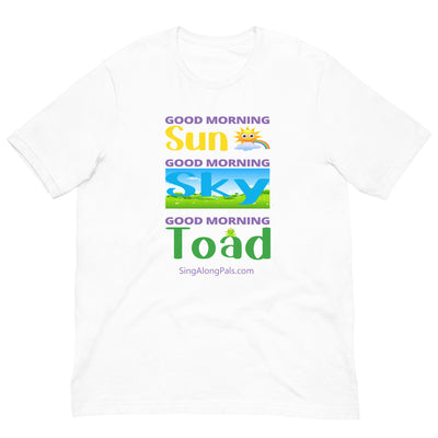 Sun - Sky - Toad.. Unisex Staple Tee - Adults, Sun - sky - toad - SingAlong Pals