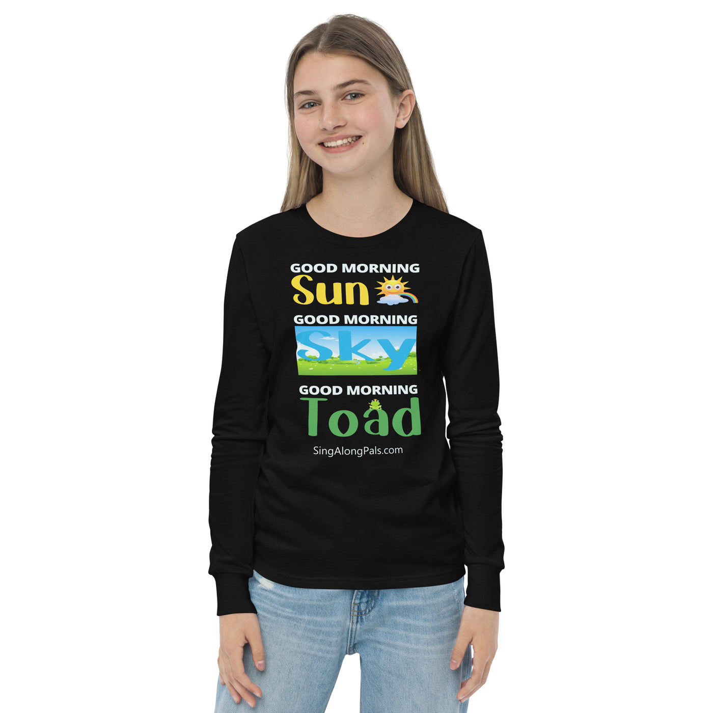 SUN SKY TOAD Youth long sleeve tee - SingAlong Pals