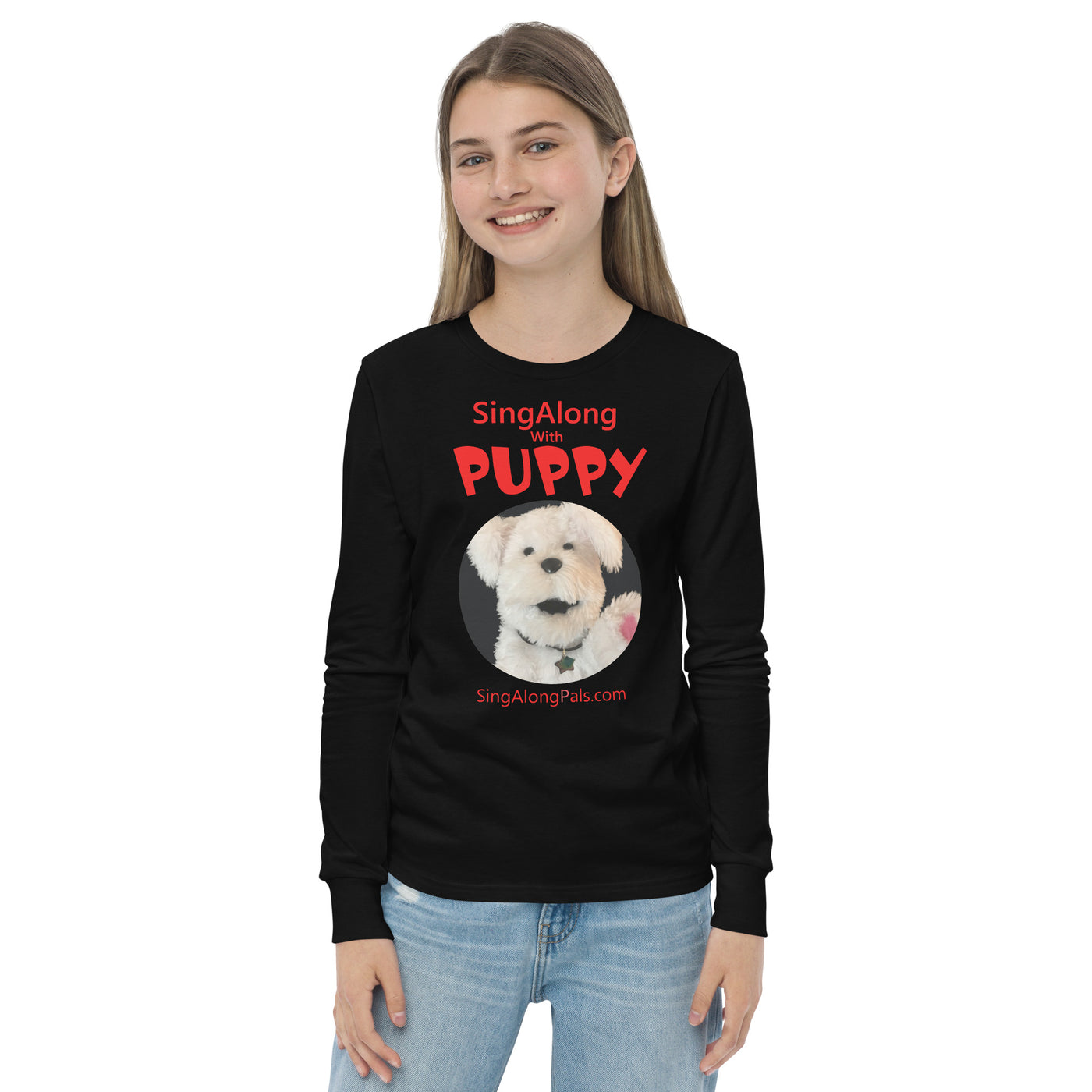 SING ALONG WITH PUPPY Youth long sleeve tee - SingAlong Pals