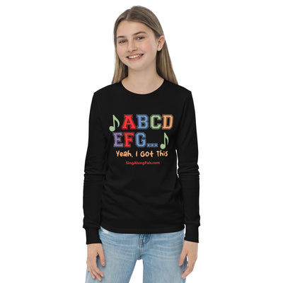 A B C D E F G Youth long sleeve tee - SingAlong Pals