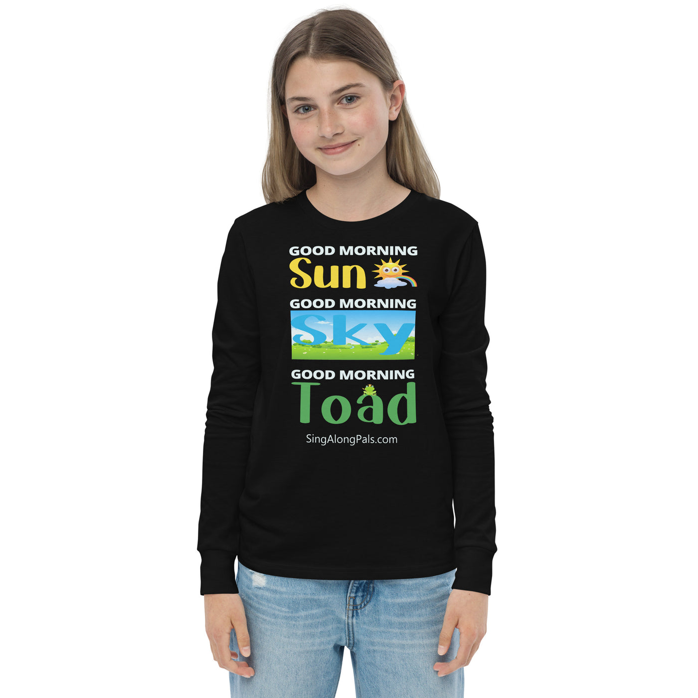 SUN SKY TOAD Youth long sleeve tee - SingAlong Pals