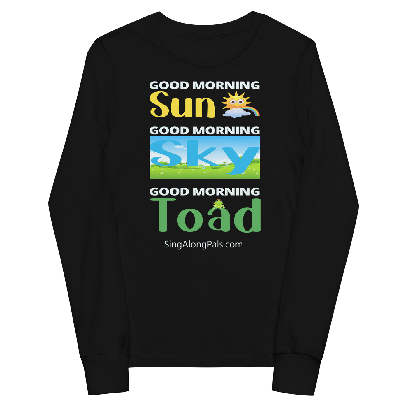 SUN SKY TOAD Youth long sleeve tee - SingAlong Pals