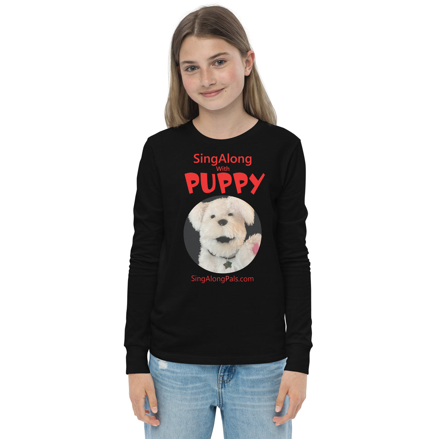 SING ALONG WITH PUPPY Youth long sleeve tee - SingAlong Pals